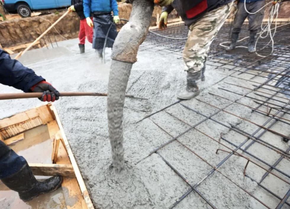 Residential foundation pour