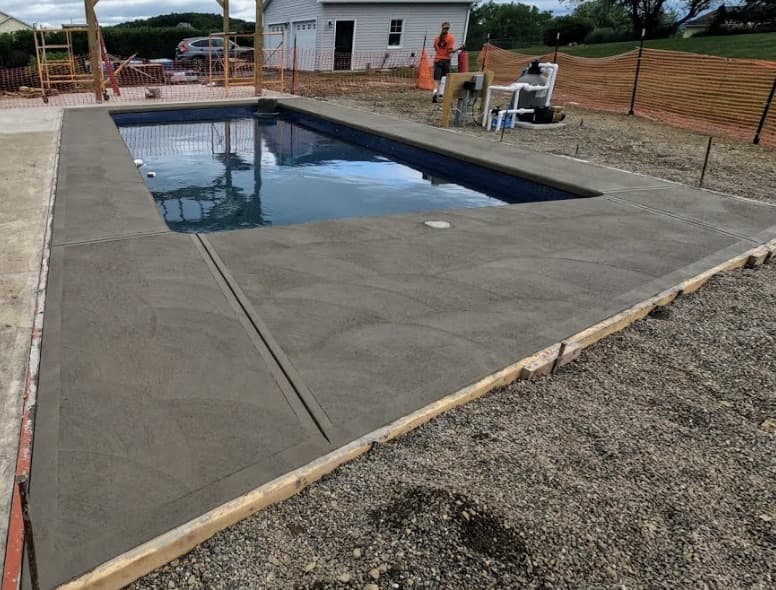 Pool deck resurfacing